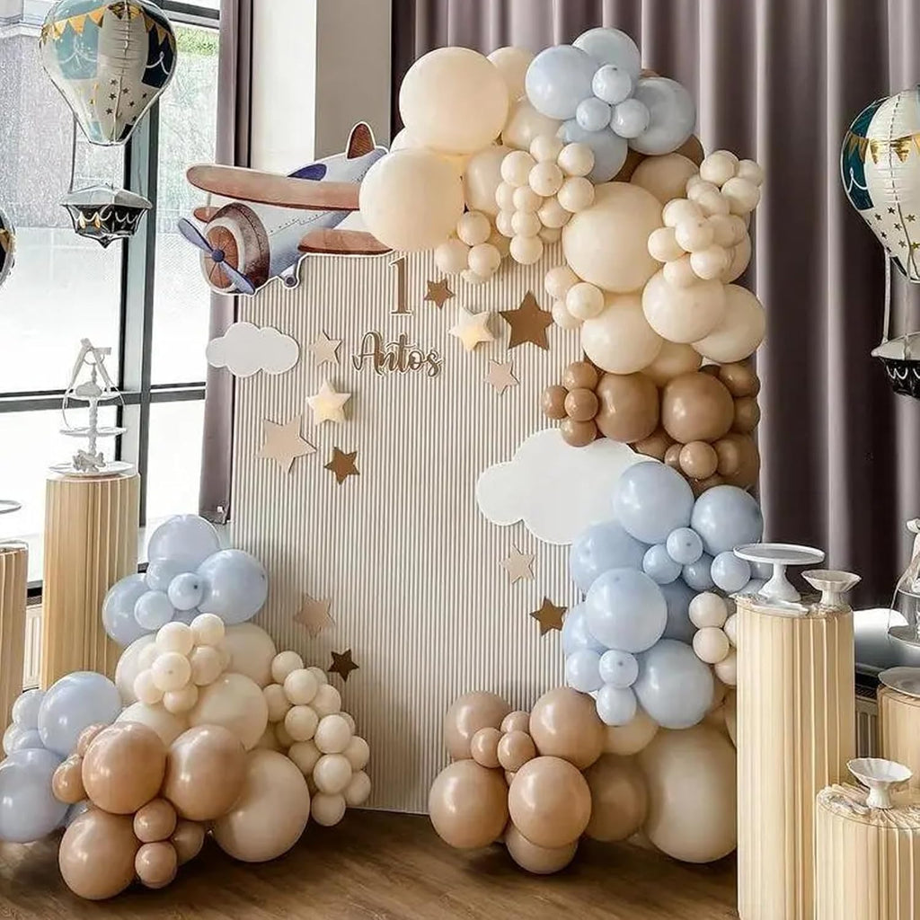 Voircoloria 12-Inch Sand Balloons - 105pcs Latex Party Balloons for Birthdays, Baby Showers & Weddings