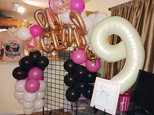 40 Inch Cream White Number 9 Balloon - Perfect for Birthday Parties, Weddings & Graduations