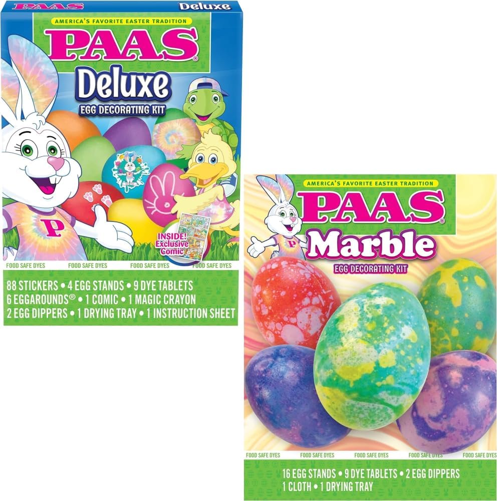 PAAS Egg Decorating Kit - Deluxe Marble Set for Creative Easter Fun | Perfect for Family Traditions