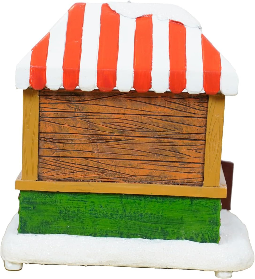 Regine Switzerland Christmas Village House - Chocolate Shop with LED Lights & Moving Table