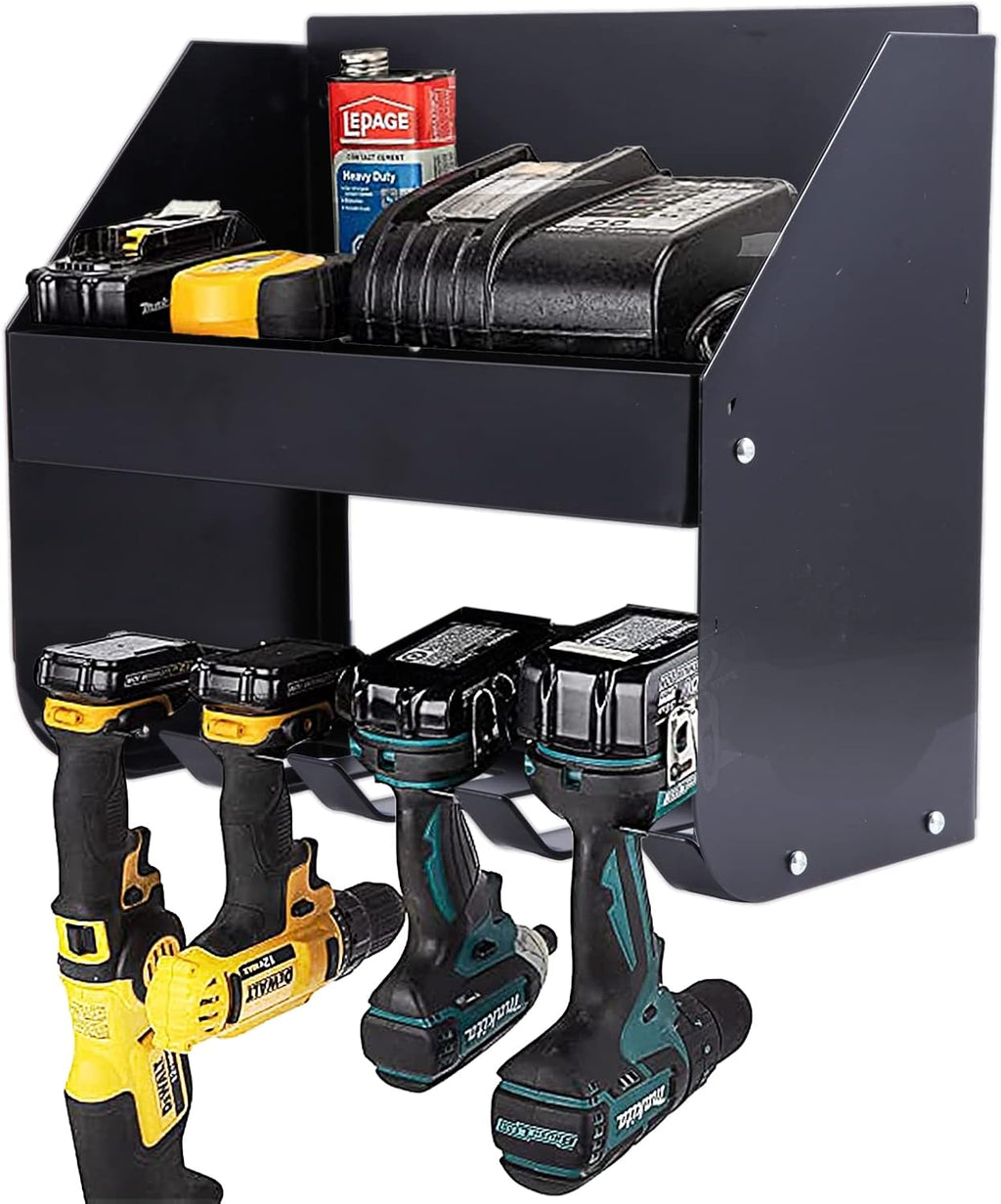 Ultrawall Heavy Duty Power Tool Rack - Wall-Mounted Organizer for Garage & Workshop Storage