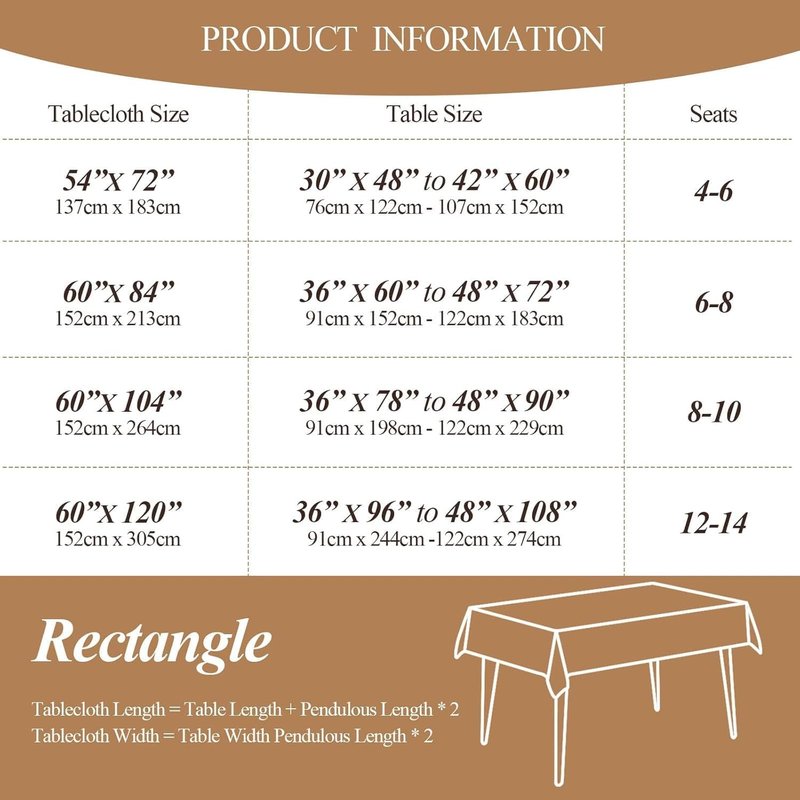 Simple&Opulence Textured Tablecloth 100% Linen Table Cloth, Kitchen Dinning Tabletop Decoration, for Outdoor and Indoor Use (Basic White, 60"×104")