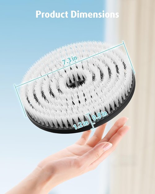 AIR U+ Steam Mop Replacement Brush Pads - Upgraded for Shark S8201/S8001/S7201/S7000 Series (2 Count)