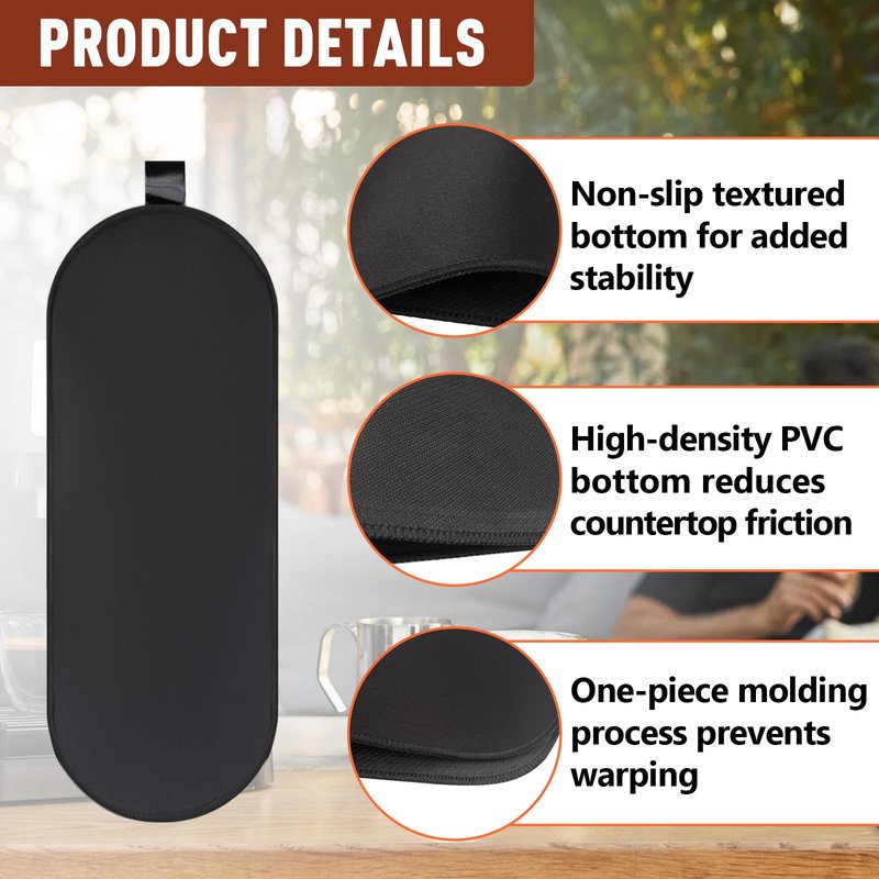Sliding Pad for Ninja Single Serve Coffee Maker PB051 and PB041, Anti-slip Base Design Is Not Easy to Move, Convenient Storage Strap Design