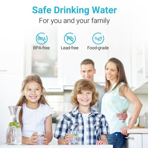 Replacement for All Waterdrop Pitcher and Dispenser Filtration Systems, Fits Waterdrop WD-PF-01A Plus, Reduces Lead, PFAS, PFOA/PFOS, Chlorine, Last Up to 200 Gallons (Pack of 2), AQUA CREST