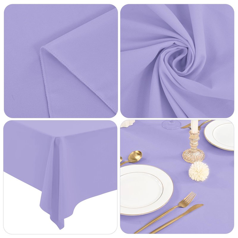 12 Pack Polyester Tablecloth Rectangle Tablecloth 60 x 102 Inch Burgundy Tablecloth for 6 Ft Rectangle Tables, Washable Fabric Table Covers Polyester Table Clothes for Wedding Parties Banque