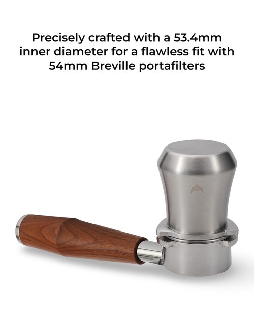 KNODOS 54mm Dosing Cup for Breville Espresso Machine and Grinders, Stainless Steel Coffee Bean Dosing Cup 54 mm With Grinder Activating Tab (Silver)