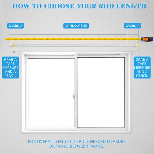 Elegant Curtain Rods by [Brand Name] - 1-Inch Diameter Drapery Rod with Cylindrical Finials | Adjustable 16" to 48" (Silver)