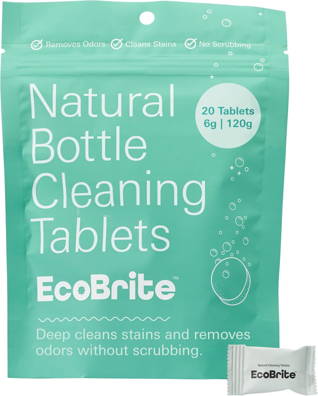 Owala EcoBrite Cleaning Tablets - Powerful Bottle & Cup Cleaner | 20 Pack, Naturally Sourced Ingredients