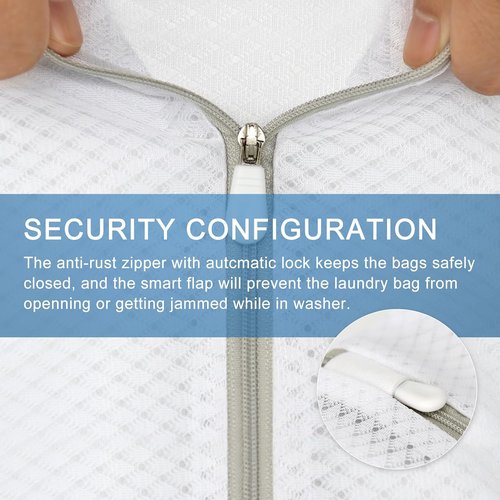 Muchfun Durable Diamond Mesh Laundry Bags - 3 Pack for Delicates | 12 x 16 Inches