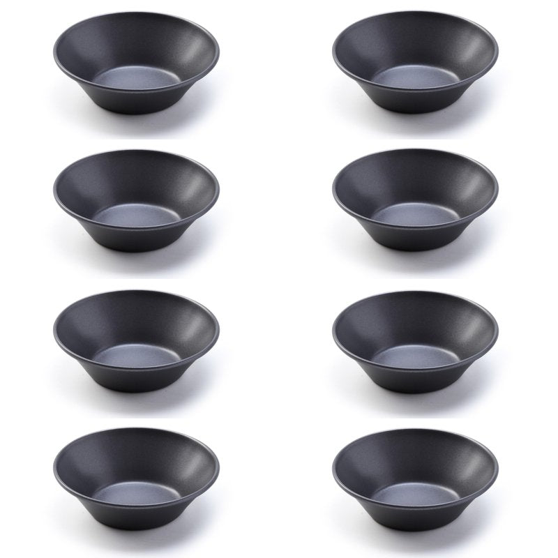 Xylarnoveth Pastel de Nata Tins Carbon Steel – 8 Pack Egg Tart Molds for Baking, Nonstick Mini Pie and Custard Tart Pans, Reusable Portuguese Custard Tart Shell Trays, Oven & Air Fryer Safe