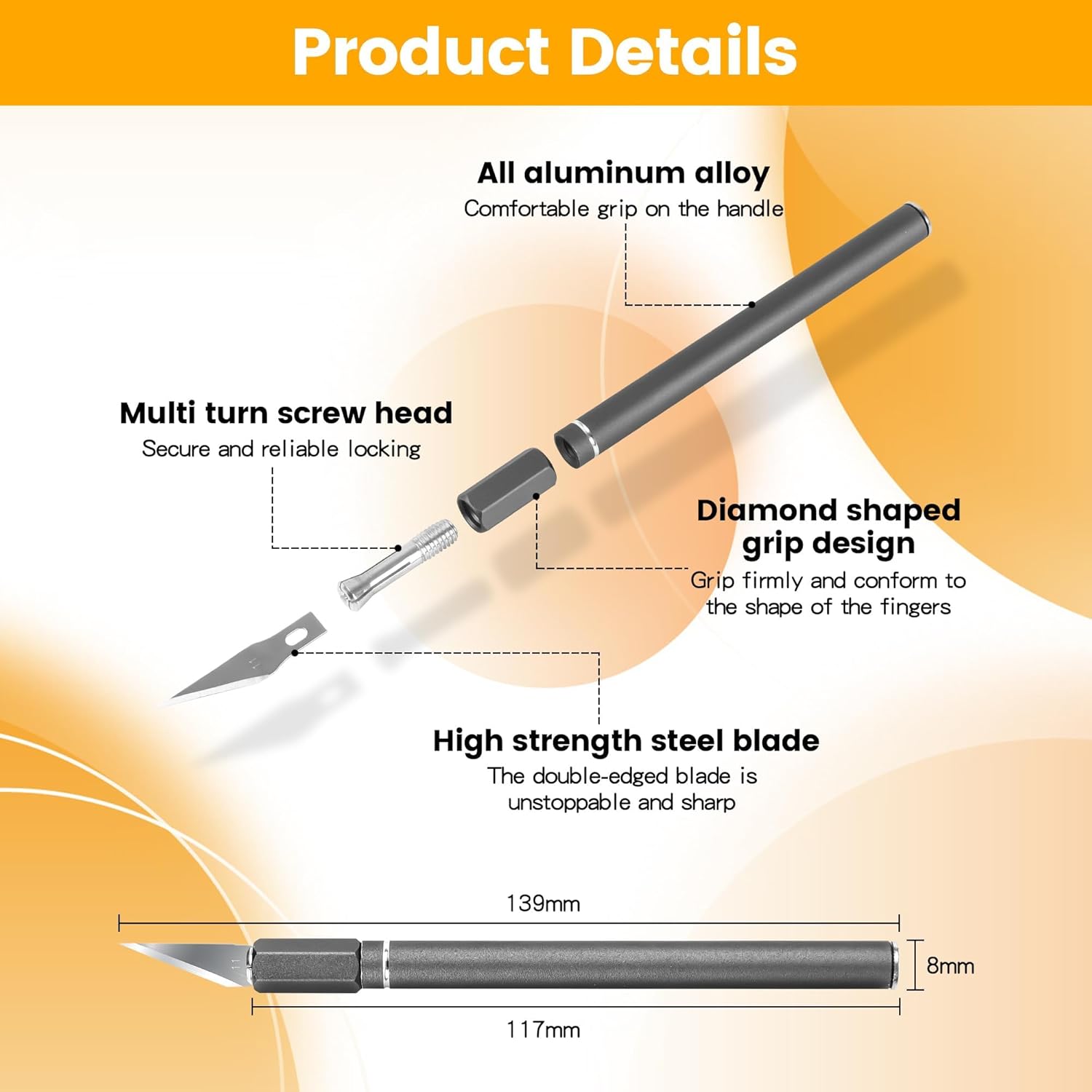 Skiennix Upgraded Bread Lame - Professional Sourdough Scoring Tool with 10 Blades & Ergonomic Handle