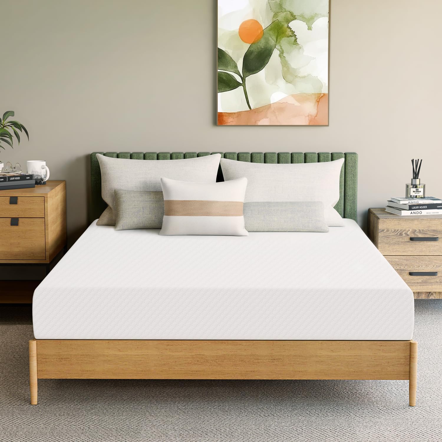 Neo Sleep 8-Inch Full Cooling Gel Memory Foam Mattress - Medium Firm, CertiPUR-US Certified, Enhanced Pressure Relief