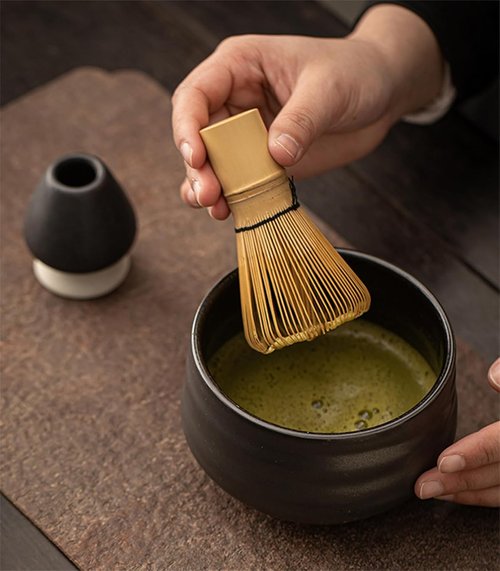 Matcha Whisk - Handcrafted Organic Bamboo Chasen | 100-Prong Traditional Japanese Stirrer for Authentic Tea