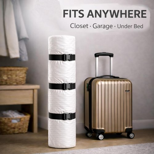 Memory Foam Mattress Vacuum Bag - Heavy Duty Compression Storage Bag with Straps | Twin/Twin-XL