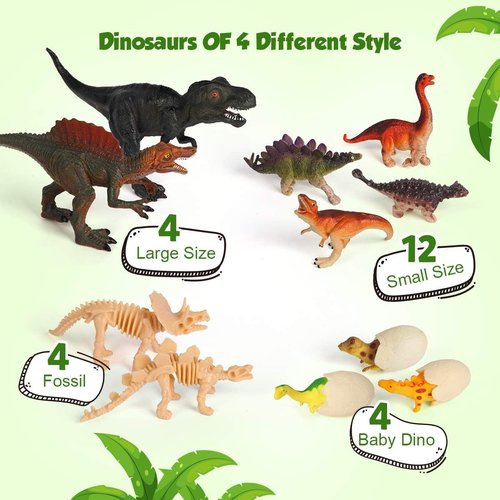 D-FantiX Dinosaur Advent Calendar 2025 - 24-Day Countdown Christmas Gift for Kids Ages 3-6