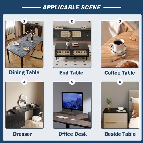 OstepDecor Floral Table Protector 40 x 80 Inch, 1.5mm Thick Plastic Table Cover, Waterproof Dining Tabletop Protector Rectangle Vinyl Tablecloth PVC Desk Pad Mat for Kitchen, Wooden Table