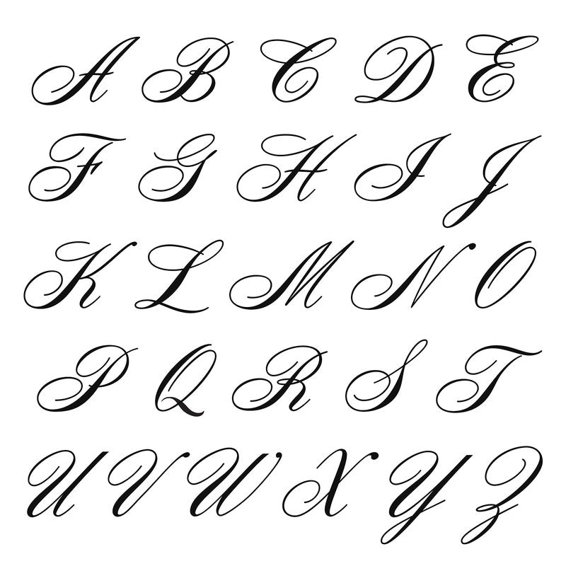 RiverRidge Rose Monogrammed Flatware Set 46 Piece Silverware - H - Utensils Set with Serving Pieces, Heavy Gauge Stainless Steel, Mirror Finish, Dishwasher Safe Cutlery for Daily Use