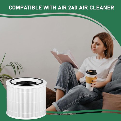 Carmerny 240 HEPA Filters - Replacement for Puro 240 Air Purifier | 2-Pack for Clean Air