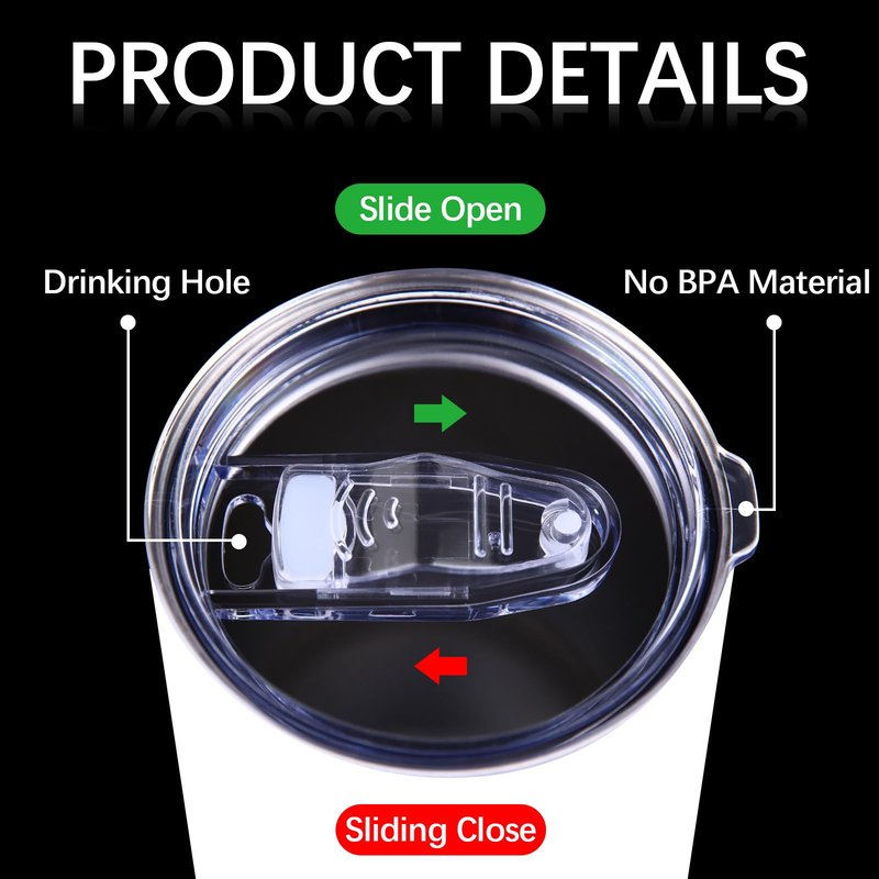 8 Pack 30 oz Tumbler Replacement Lids Plastic Splash Covers tops for 30 oz coffee cup lids Clear Cup Covers for Inner diameter 3.62 to 3.66 Inch Mouth Tumbler Cooler