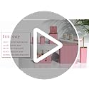 12-Piece Pink Bathroom Accessory Set with Trash Can and Soap Dispenser