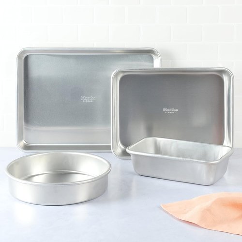 Martha Stewart Non-Stick Aluminum Bakeware Set - 4-Piece Dishwasher Safe Collection