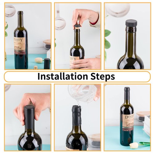 BGMAXimum PVC heat shrink capsules 40 count matte black and 40 Pcs bottle seal cork, wine shrink wrap sleeves caps tops wine bottle corks capsules for making cellars and home use