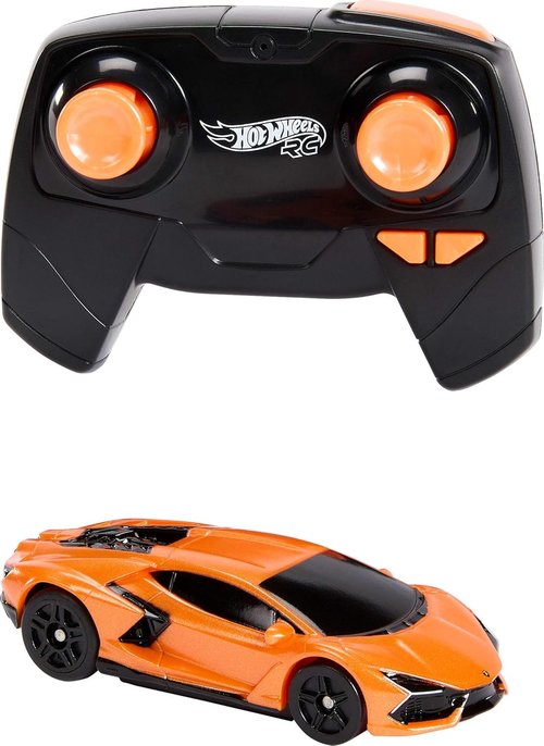 Hot Wheels | Remote-Control Lamborghini Revuelto RC Toy Car - 1:64 Scale, USB Rechargeable, Turbo Boost for Races & Stunts