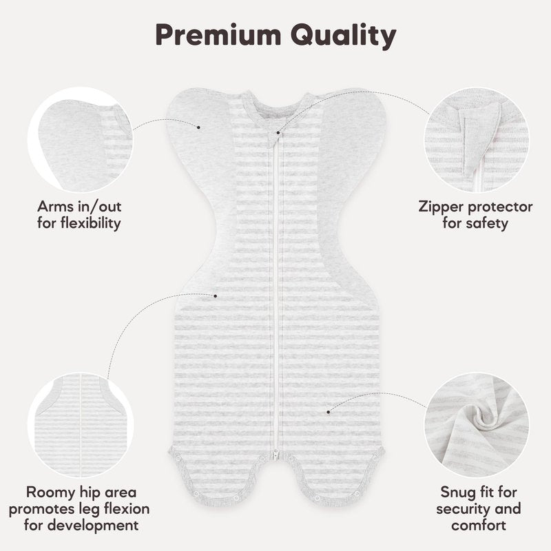 Susurration 2-Pack Organic Baby Swaddle Sleep Sacks - Swaddles for Newborns, Infant 0-3-6 Months, Baby Girls, Boys, Soft & Snug Newborn Sleep Sack, Nursery Swaddling Blankets
