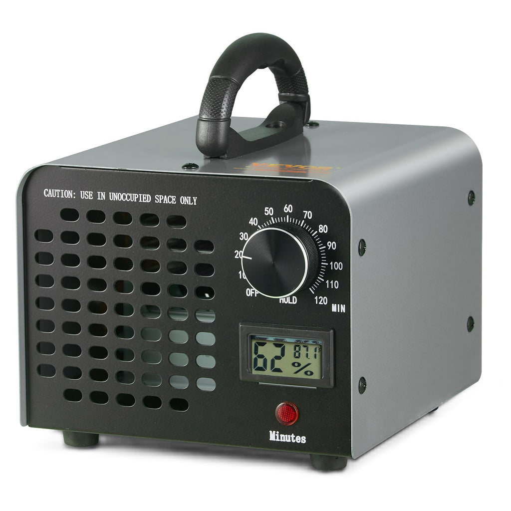 VEVOR Ozone Generator, 36000mg/h Ozone Machine, High Capacity Commercial/Industrial Ozone Generator Machine with 0-120 min Time Setting for Rooms, Cars