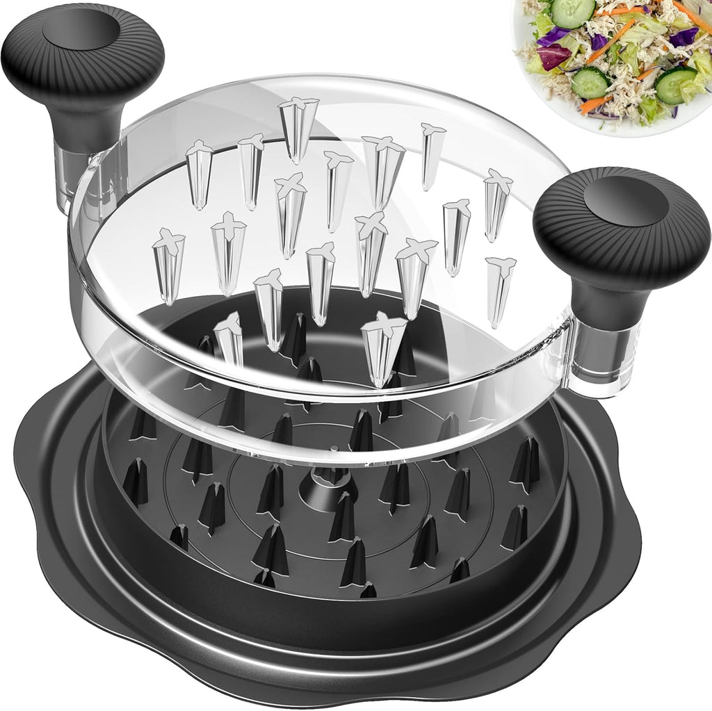 Ukeetap 10" Pro Chicken Shredder Tool - BPA-Free Meat Grinder with Anti-Slip Bottom & Ergonomic Handle, Black