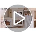 Large Closet Storage Organizer Bins with Lids and Window 2 Pack