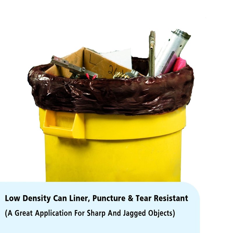 Stout by Envision Bags LLDPE, 57 Gal, 36 X 58, Orange, Heavy 1 Mil, 100 Bags Per Case, Highly Puncture and Tear Resistant (GPBF-3658-OR)