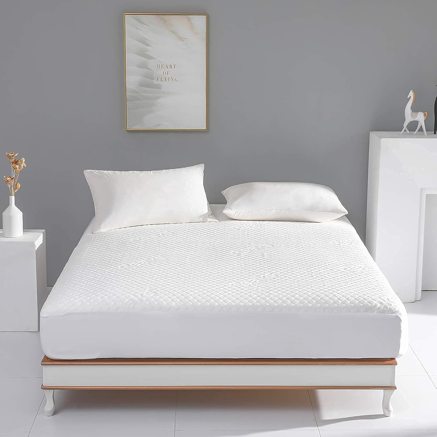 Regine Switzerland King Size Waterproof Mattress Protector - Deep Pocket Fitted Cover Up to 18''