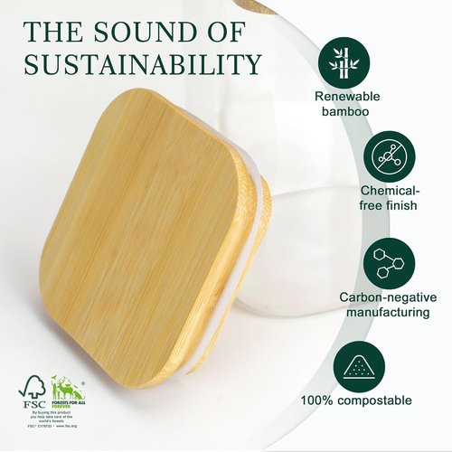 LIBWYS Square Glass Storage Jars - 12-Pack Stackable Containers with Bamboo Lids | 0.6Qt/1.06Qt Kitchen Canisters for Pantry Organization
