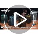 Windproof Outdoor Ashtray with Lid - Smokeless Metal Ash Tray for Patio