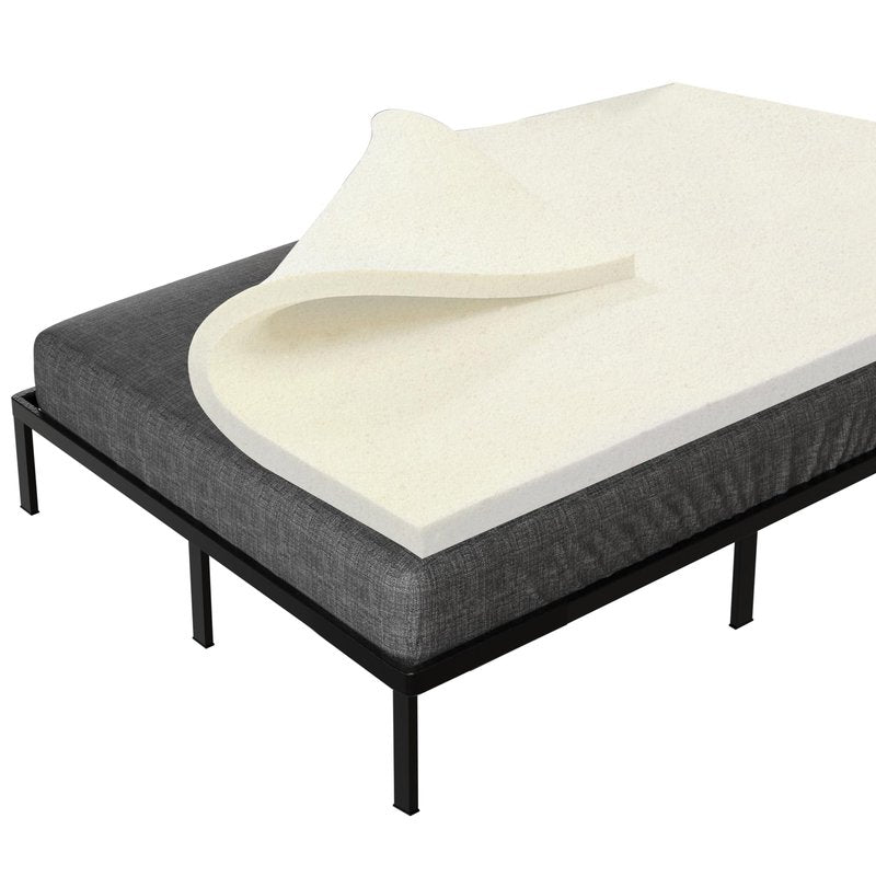 Treaton, 3-Inch High Density Medium Firm Foam Mattress Topper, CertiPUR-US Certified for Superior Comfort and Support, Twin, Green