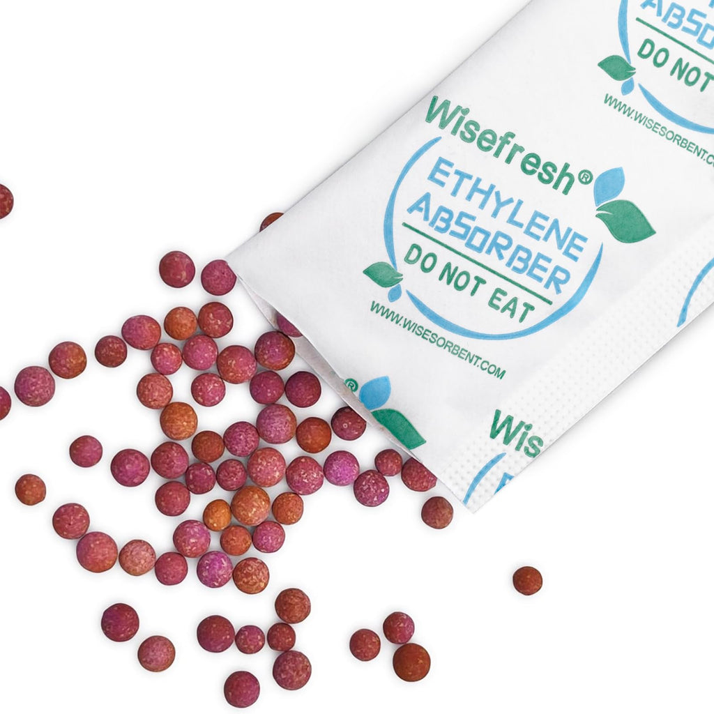 Wisesorb 20PCS 10 Gram Ethylene Gas Absorber Packet, Vegetable & Fruit Fresh Produce Protector,Fresh Fruit Preserver, Vegetable Saver,Food Saver,Ethylene Gas Absorber for The Fridge