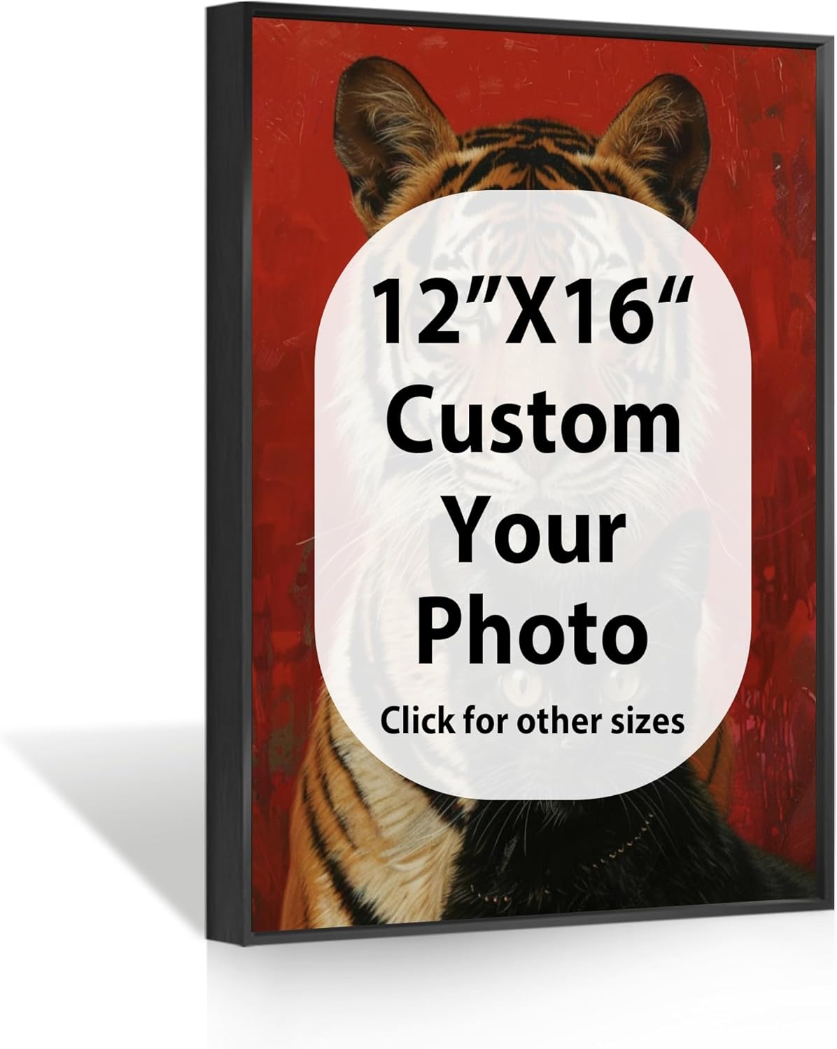Skiennix Custom Canvas Prints - Turn Your Photos Into Framed Wall Art | Ideal Home Décor Gift (12x16, Black Frame)