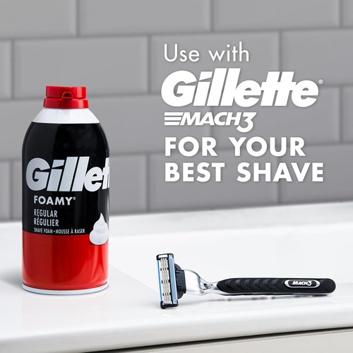 Gillette Foamy Classic Shave Foam - Quick & Smooth Shave Protection Against Irritation | 14.9 Oz