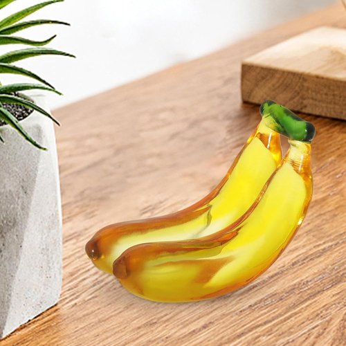 Lindagary Fruit Sculpture - Modern Miniature Banana Figurine | Artificial Fruit Ornament for Home Decor