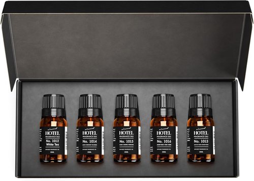 AirScent Hotel Diffuser Oil Gift Set - 5-Star Hotel Scents - 10 mL Fragrance Oil Collection