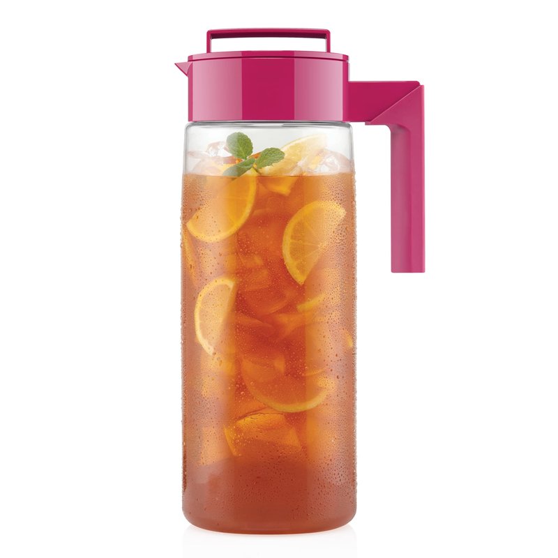 Takeya 2 qt BPA Free Airtight Pitchers Avocado and Raspberry