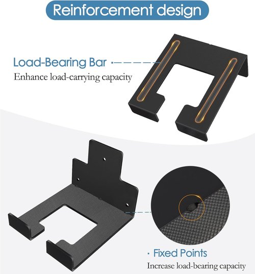 DOKU HOME Heavy Duty Garage Organizer - Wall Mounted Weed Whacker & Trimmer Rack | 2 Pack