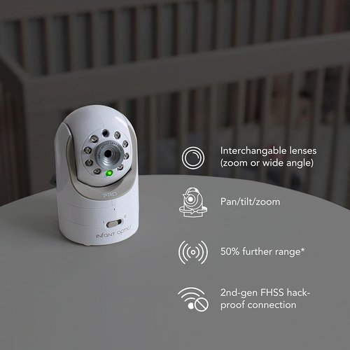 Infant Optics DXR-8 PRO Add-On Camera - Enhanced Baby Monitoring, White Color