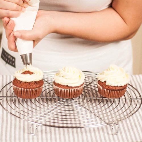 400 Pcs Skiennix Disposable Piping Bags - 12 Inch Anti-Burst Tipless Icing Bags for Cake & Cookie Decoration