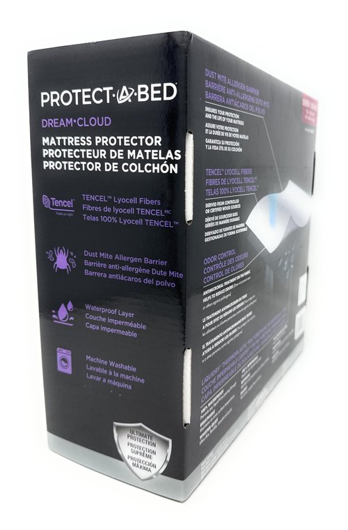 Protect-A-Bed Mattress Protector – Waterproof, Breathable, Tencel Lyocell Top – Available in Queen & King Sizes (Queen)