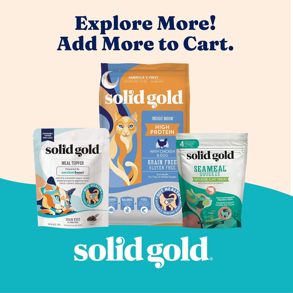 Solid Gold Wet Cat Food Pate - Healthy Grain-Free Canned Food with Real Chicken & Omega Fatty Acids | 24ct/3oz