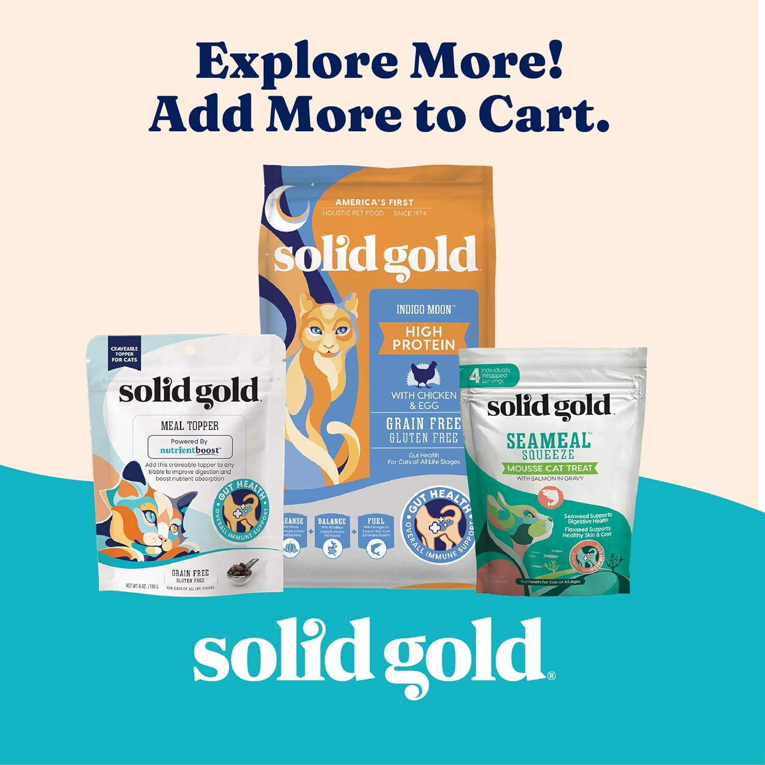 Solid Gold Wet Cat Food Pate - Healthy Grain-Free Canned Food with Real Chicken & Omega Fatty Acids | 24ct/3oz