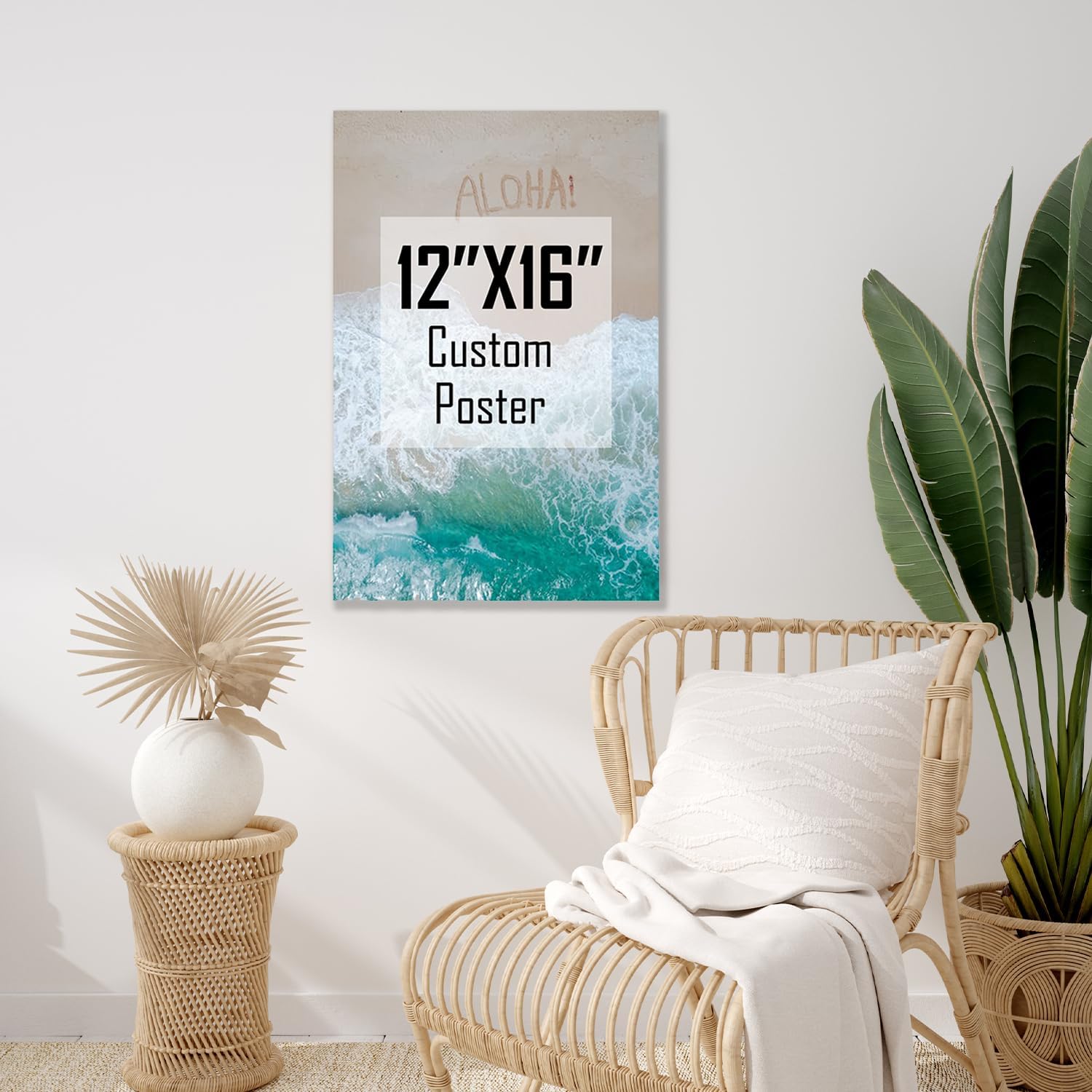 ZXDZSM Custom Canvas Prints - Personalized Photo Wall Art | Unframed 12" x 16" Size